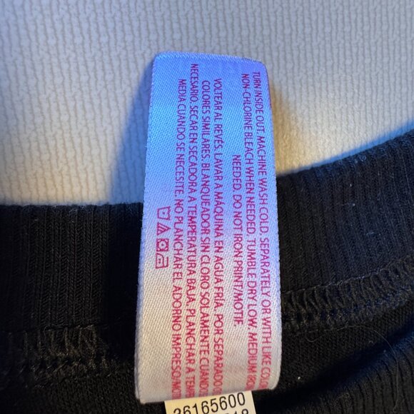 No Boundaries Christmas Sweatshirt XL Black Fleece Plaid Reindeer Silhouette - Picture 9 of 9